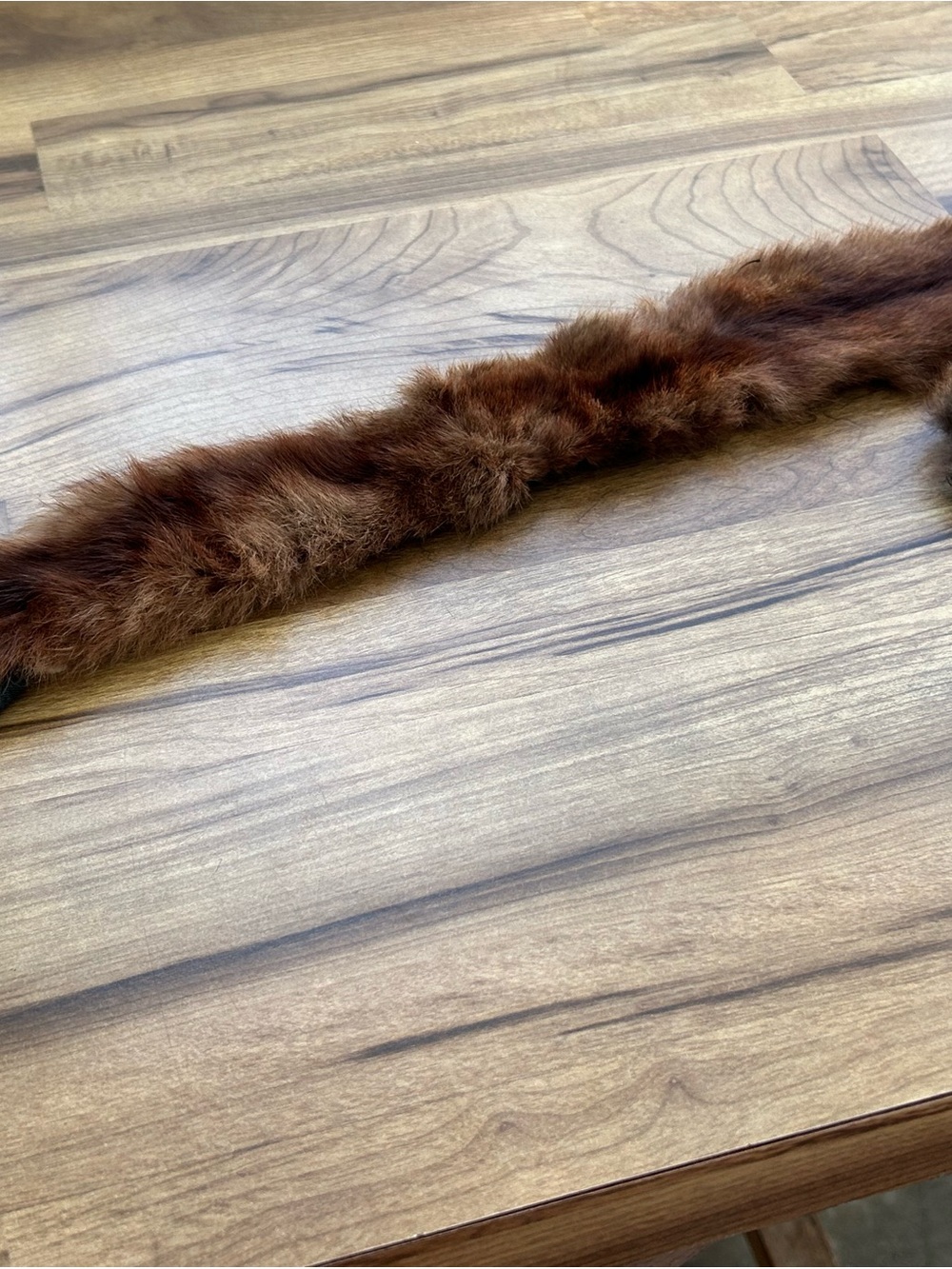 Men's Brown Fur Collar Scarf - Classic Winter Accessory